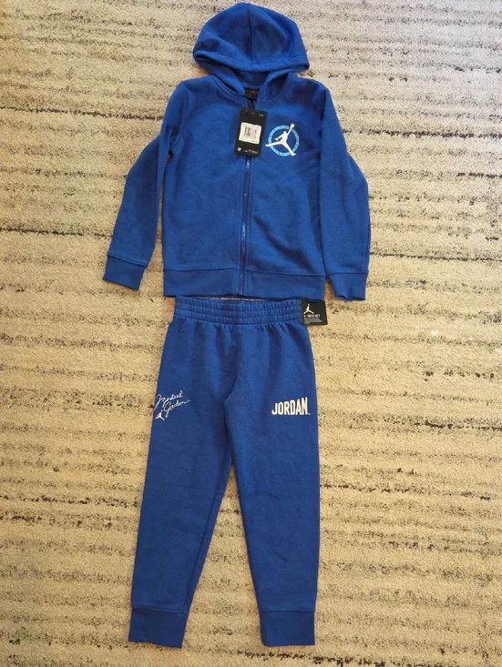 Jordan Royal Blue Hoodie Zip & Joggers Set New With Tags