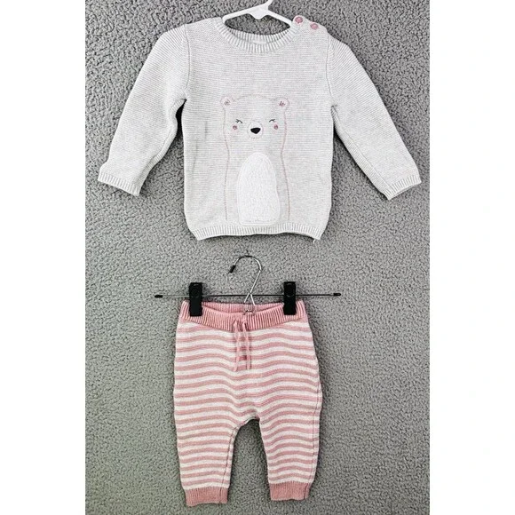 Just One You Pant Set Sweater Set 12 Month Bear Knit