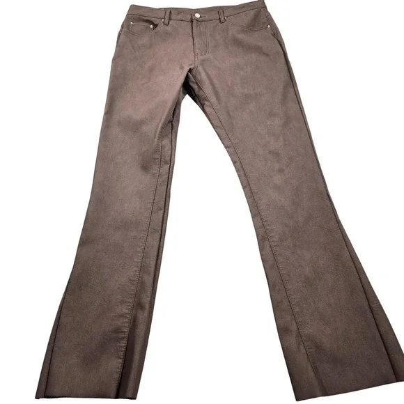 MNML Jeans Mens 36x34 Brown Dark Wash Bootcut 5 Pocket Denim Casual Pants