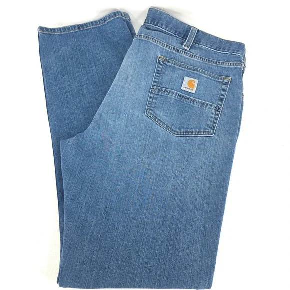 Carhartt Coldwater Straight Rugged Flex Jeans Mens‎ 40x32 (40x34) Denim Workwear