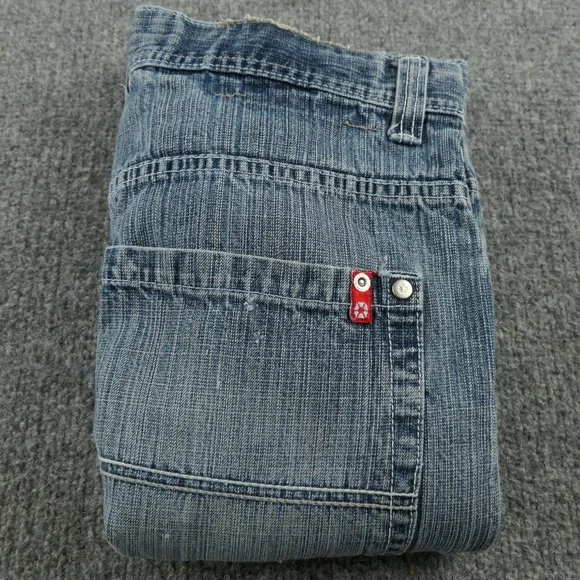 Southpole Jeans Mens 32x28 Red Tab Baggy Denim Y2K Hip Hop Skater Streetwear