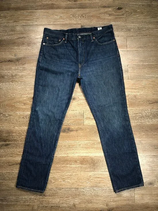 Levis 511 Jeans Mens Tag 38x32 White Oak Cone Denim Dark Blue USA Actual 38x32