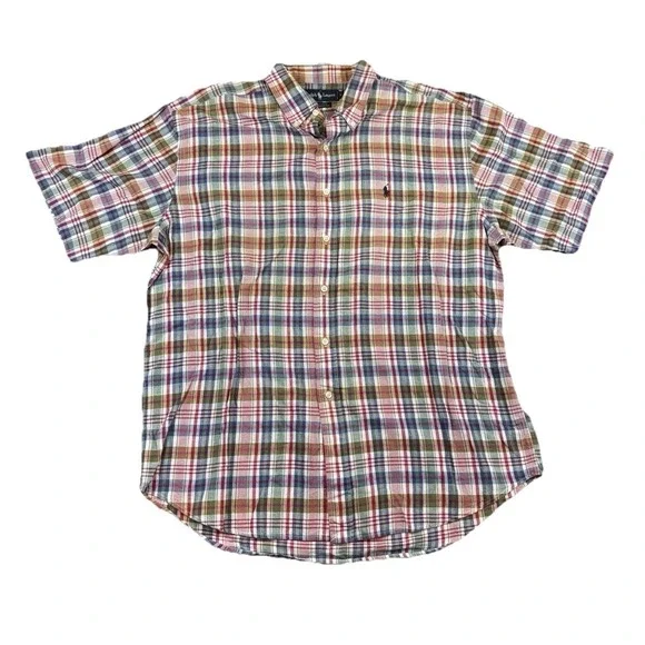 Ralph Lauren Men's Blaire Button-Down Shirt‎ Cotton XL Preppy Old Money