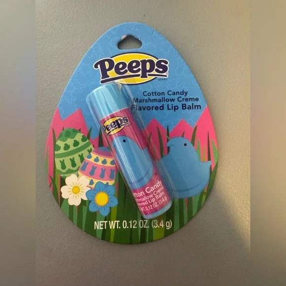 Peeps Cotton Candy Marshmallow Creme Lip Balm - Blue and Pink