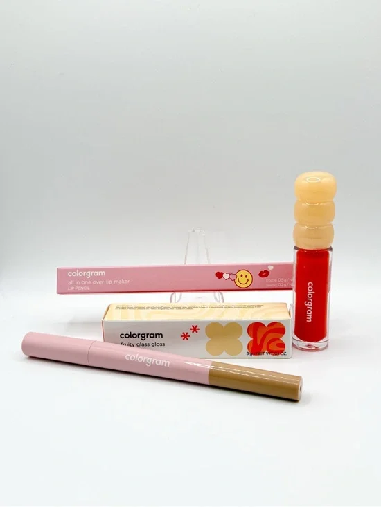 Colorgram Fruity Glass Gloss & All-In-One Over Lip Maker Set
