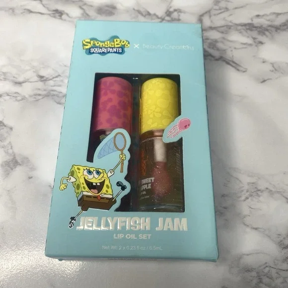 SpongeBob X Beauty‎ Creations JELLYFISH JAM Lip Oil Lipgloss Set SEALED NIB