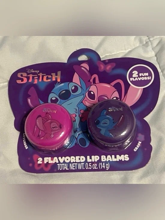 Disney Stitch 2-Pack Lip Balms in Pink and Purple