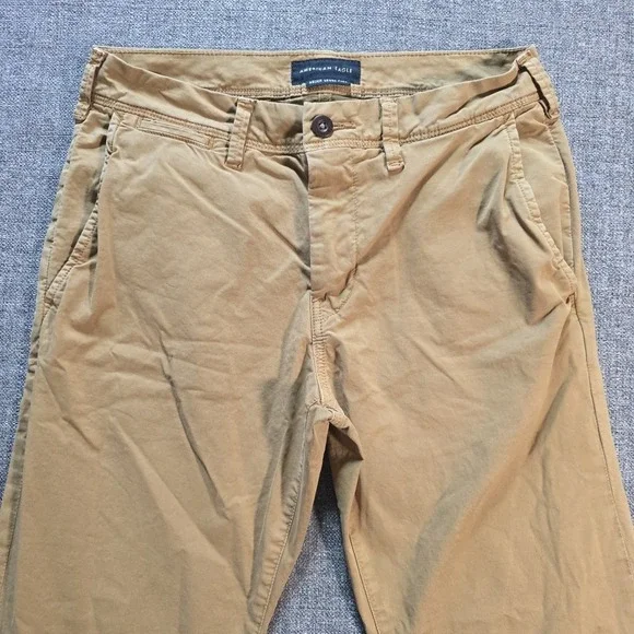 American Eagle Jeans Mens 30x32 Tan Slim Next Level Flex Stretch Khaki Pants