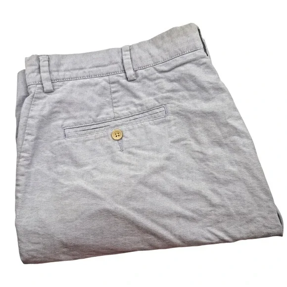 Polo Ralph Lauren Men's 36 Blue Birds Eye Chino Flat Front‎ Shorts 9.5'' Inseam