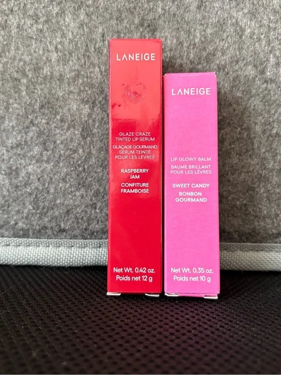 LANEIGE Raspberry Jam & Sweet Candy Lip Duo — Red & Pink
