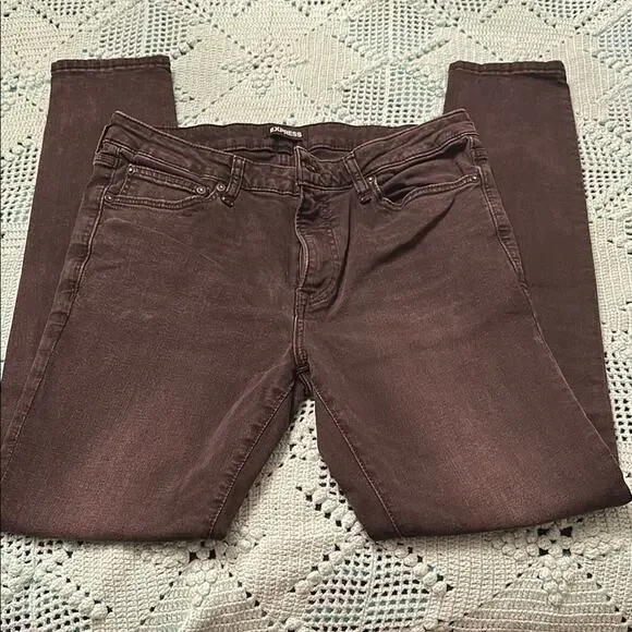 Express Black Super Skinny Jeans - 34 by 34