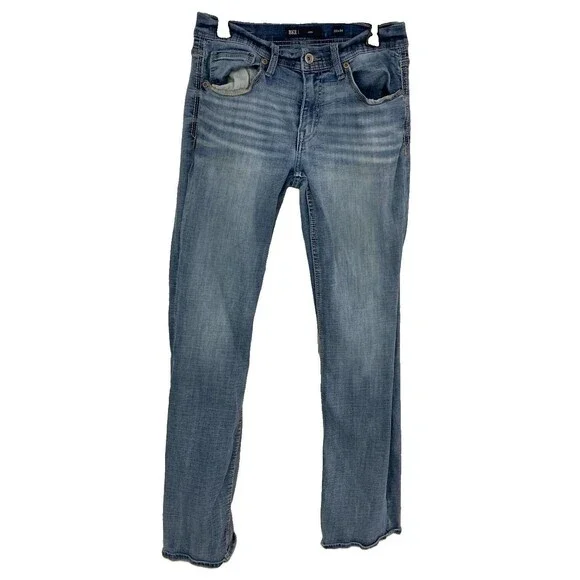 Men's BKE Jake Jeans Straight Leg Light Wash Blue Size 32x34