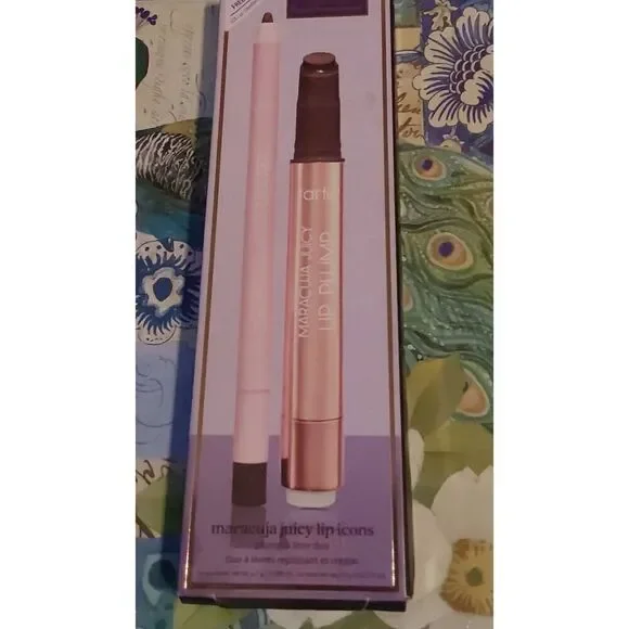 NIB~TARTE COSMETICS Marajuca Juicy Lip Plump & Lip Liner Duo in Rich Neutrals