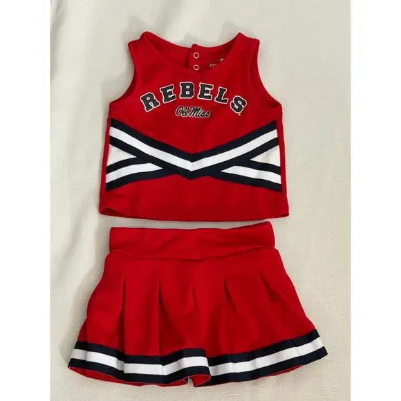 Colosseum Rebels Ole Miss Cheer outfit Hotty Toddy size 3T