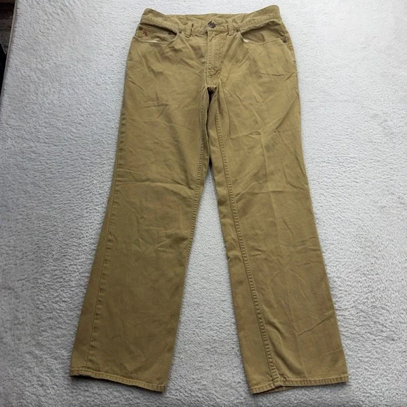 Polo Ralph Lauren Authentic Dungarees 650 Straight Fit Tan Khaki Pants 32x30