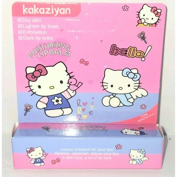 HK Lip Balm PACK OF 2 (0.12 oz/3.5 g EACH) Strawberry & Blueberry NEW IN BOX