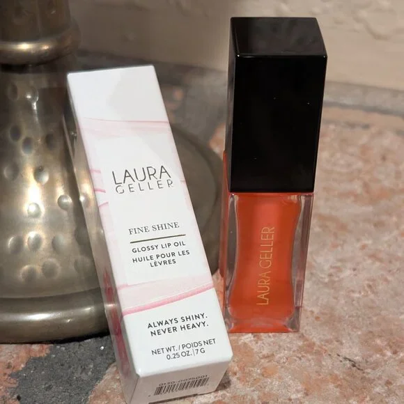 Laura Geller Fine Shine Glossy Lip Oil – Sweet Pink NWT