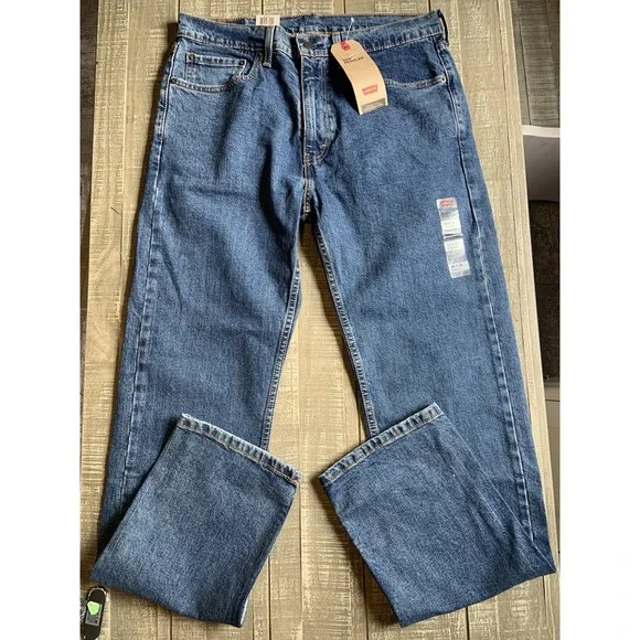 LEVI'S‎ 505™ Regular Fit Men's Jeans, Dark 34x36 - Dark Wash NEW NWT Stretch