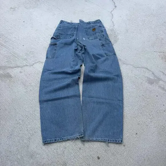 Vintage Carhartt Original Fit Dungaree Carpenter Denim Jeans 36 x 34