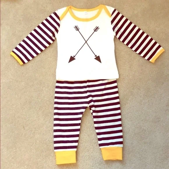 NWOT! Baby Boy Striped Arrow Outfit