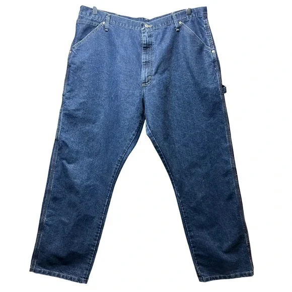 Wrangler Carpenter Jeans Relaxed Fit Denim Work Pants Blue Size 40x30‎