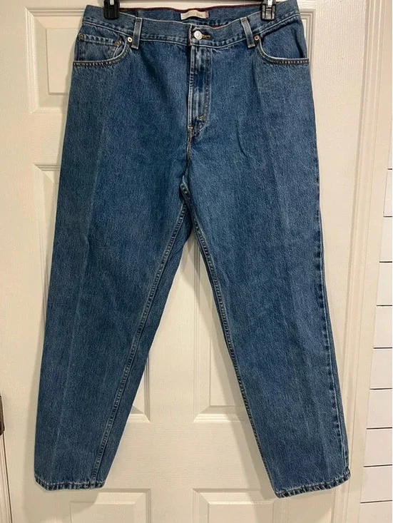Levi's 550 Relaxed Tapered Straight Fit Jeans Blue Denim W34 L32 16M