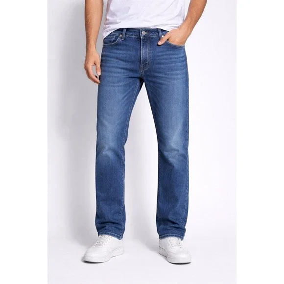 Lucky Brand 221 Straight Mid-Rise Dark Wash Jeans Men's size 38x30