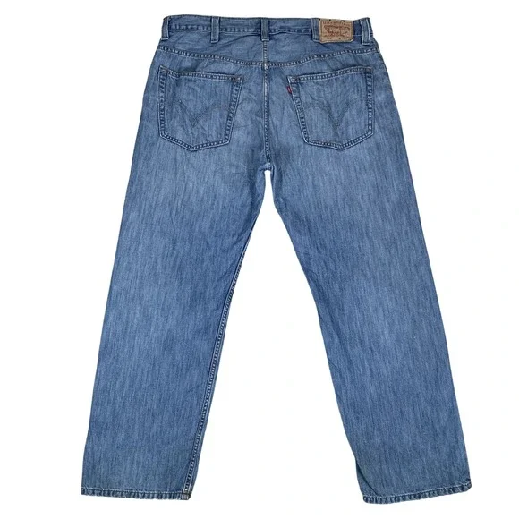 Y2K Levi's 559 Relaxed Straight Jeans Mens 38x30 Blue Denim Medium Wash Cotton