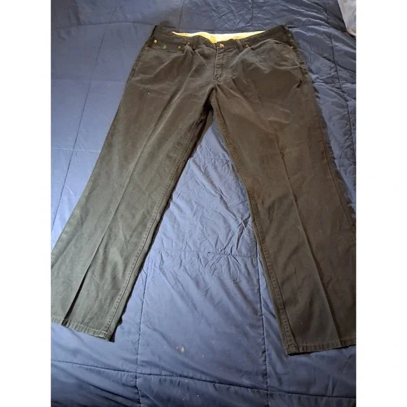 Polo Ralph Lauren 650 Straight Fit Chino Pants Black‎ 5 Pocket Men 40 x 30 Pony
