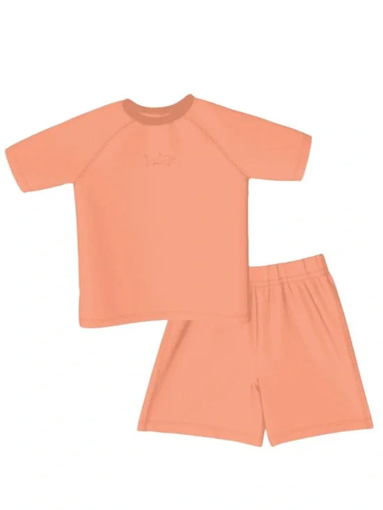 Boys Sz 4 Apricot Shorts Set