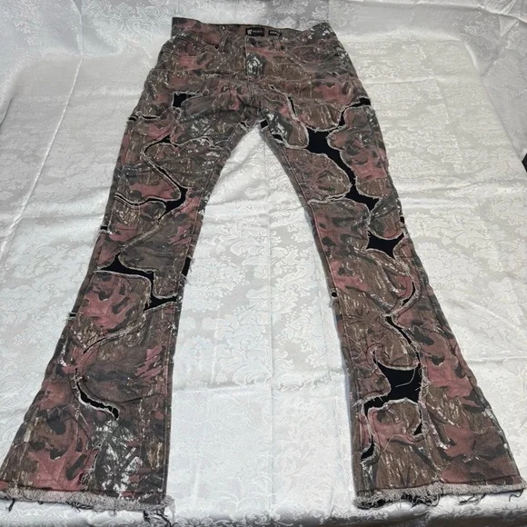 Men's Camouflage Flare Jeans