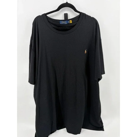 Polo Ralph Lauren T-shirt, Black Pony Short Sleeve, Men's 4XB/4TG