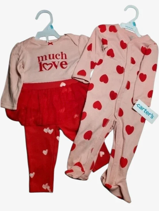 TWO Carter's girls each size 6 months two carters garments