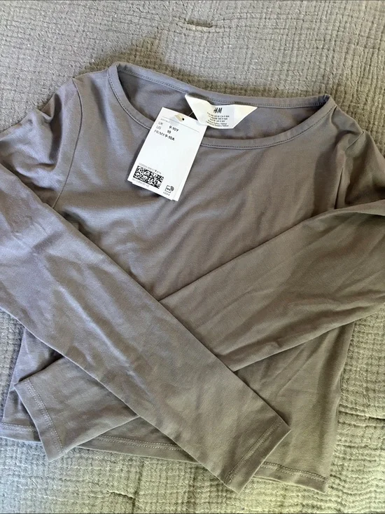 H&M Kids Long Sleeve Top + pants Gray