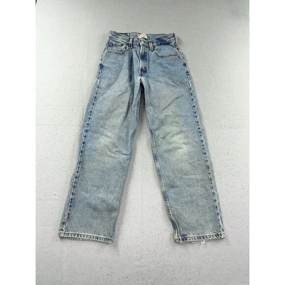 Vintage Levis 550 Student Relaxed Fit Jeans Light Wash Blue Denim 28x28
