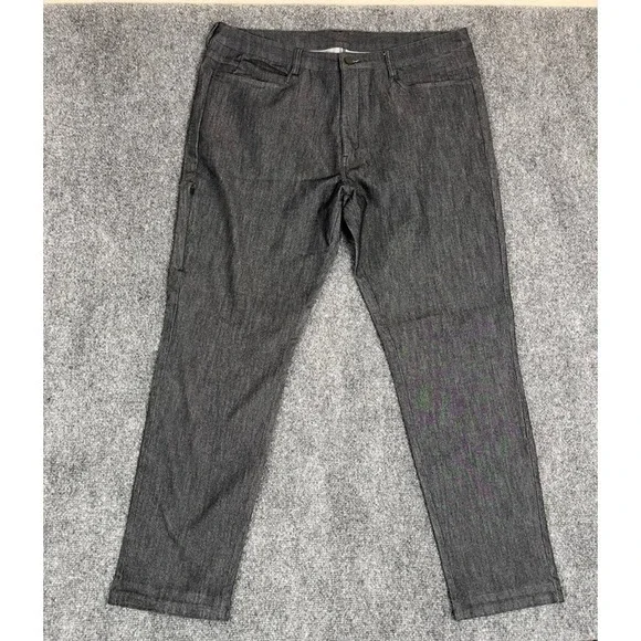 BYLT Mens Jeans Dark Gray‎ /Blue  Straight Leg Rayon Polyester Cotton Size 40