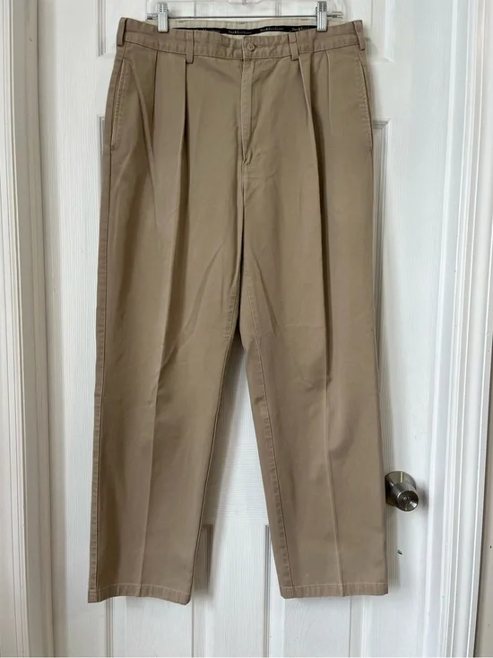 Polo Ralph Lauren Men’s Pleated Khaki tan Chinos pants size 35x30