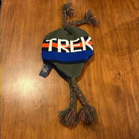 Polo Ralph Lauren Trek Ski Winter Tassel Hat Cap new blue green Mens One Size