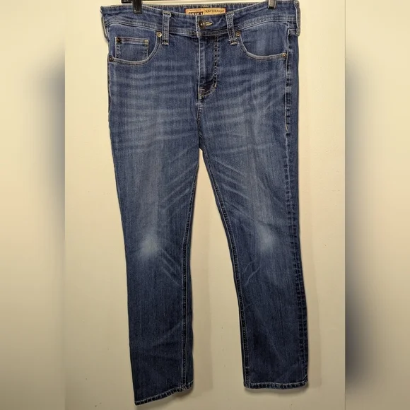 Seven7 Slim Straight Fit Jeans with Stretch Medium Wash Men's Size 32x30