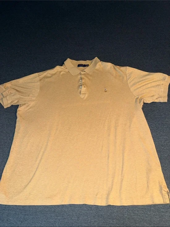 Polo by Ralph Lauren Gold Cotton Polo Shirt