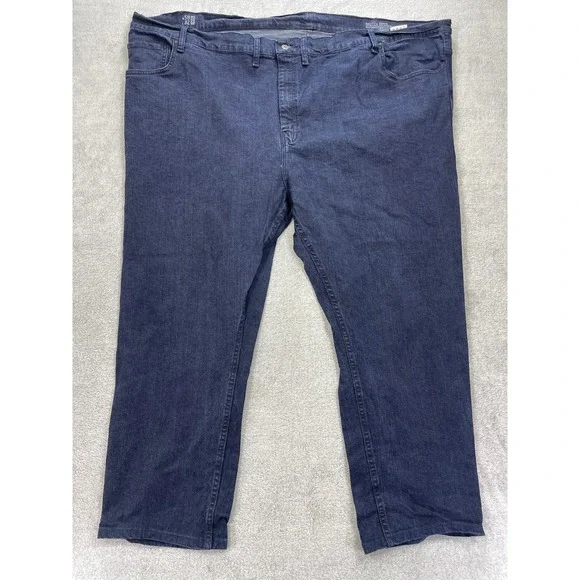 Nautica Jeans Mens 58x32 (29L) Blue Straight Fit Denim Pants Stretch Classic