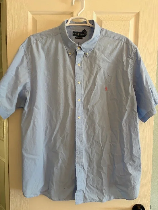 Men’s Ralph Lauren Big & Tall short sleeve oxford shirt 3XB