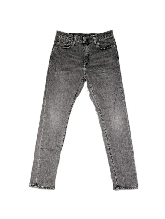 Levis Premium 512 Mens 33X32 Gray Slim Taper Stretch Denim Jeans Casual Pants