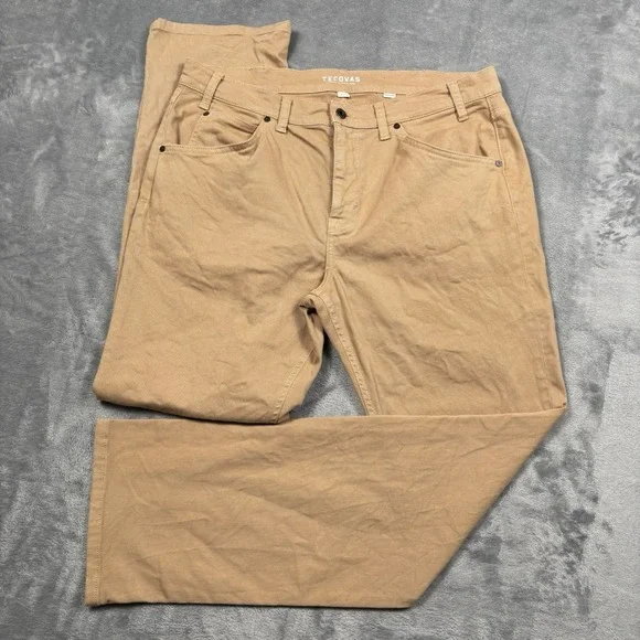 Tecovas Jeans Mens 36x32 Brown Tan Everyday Standard Straight 5 Pocket Western