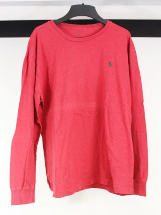 Polo Ralph Lauren Red Long Sleeve T‎ Shirt Size Large