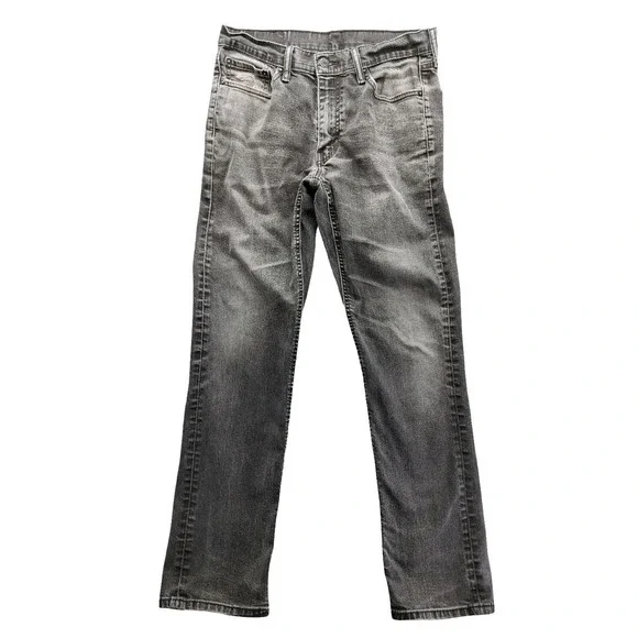 Levis Vintage 541 Jeans Mens 32x34 Gray Athletic Tapered Denim Distressed Pants