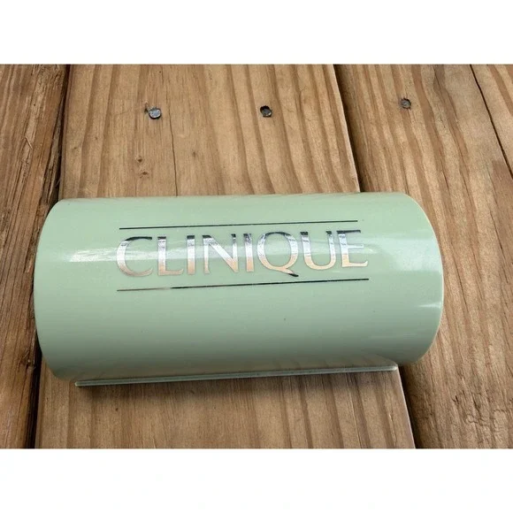 Clinique Soap Dish Travel Case Green Full Size Curved Vintage