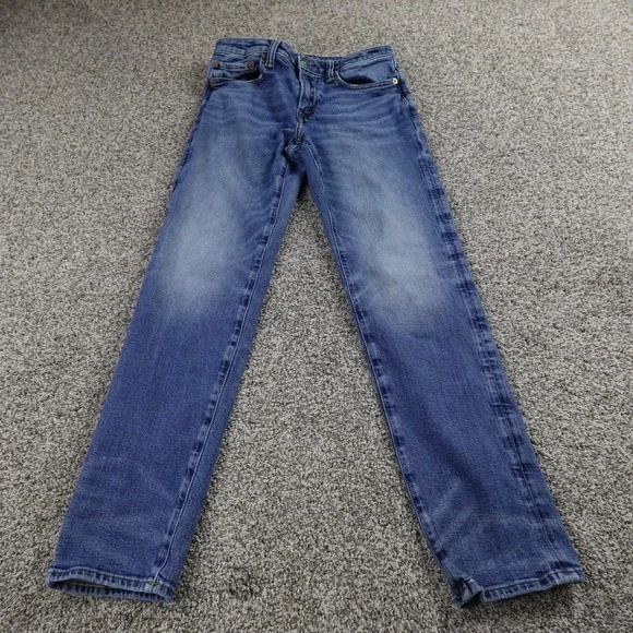 American Eagle Jeans Mens 28X30 Dark Blue Denim Pants Slim Straight Stretch Flex