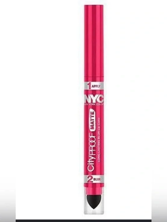 NYC FASHION FUCHSIA Matte Liquid Lip CRAYON Dual-Ended