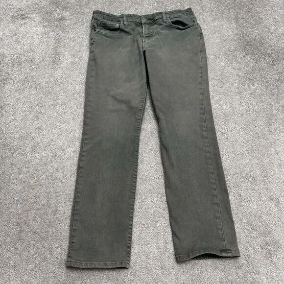 Bonobos Tailored Stretch Straight Leg Denim Jeans Mens 34x30 Gray Charcoal Wash